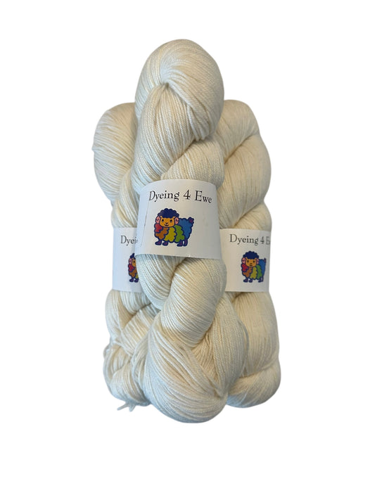 Ecru Hand Dyed Sock yarn