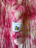Pink Ice Hand Dyed Sock yarn