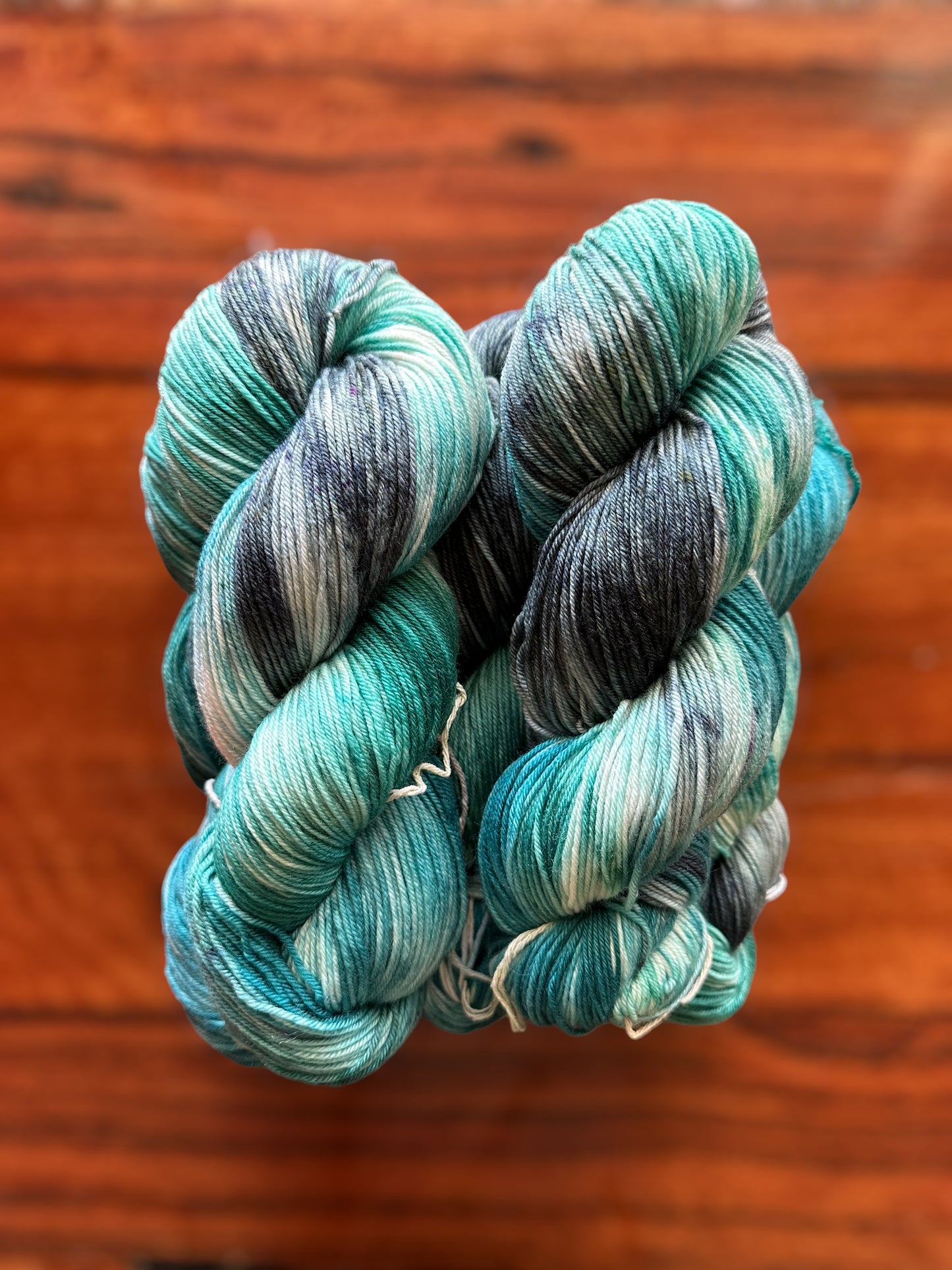 Malachite Hand Dyed Sock yarn