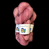 Dusty Pink Hand Dyed Sock yarn