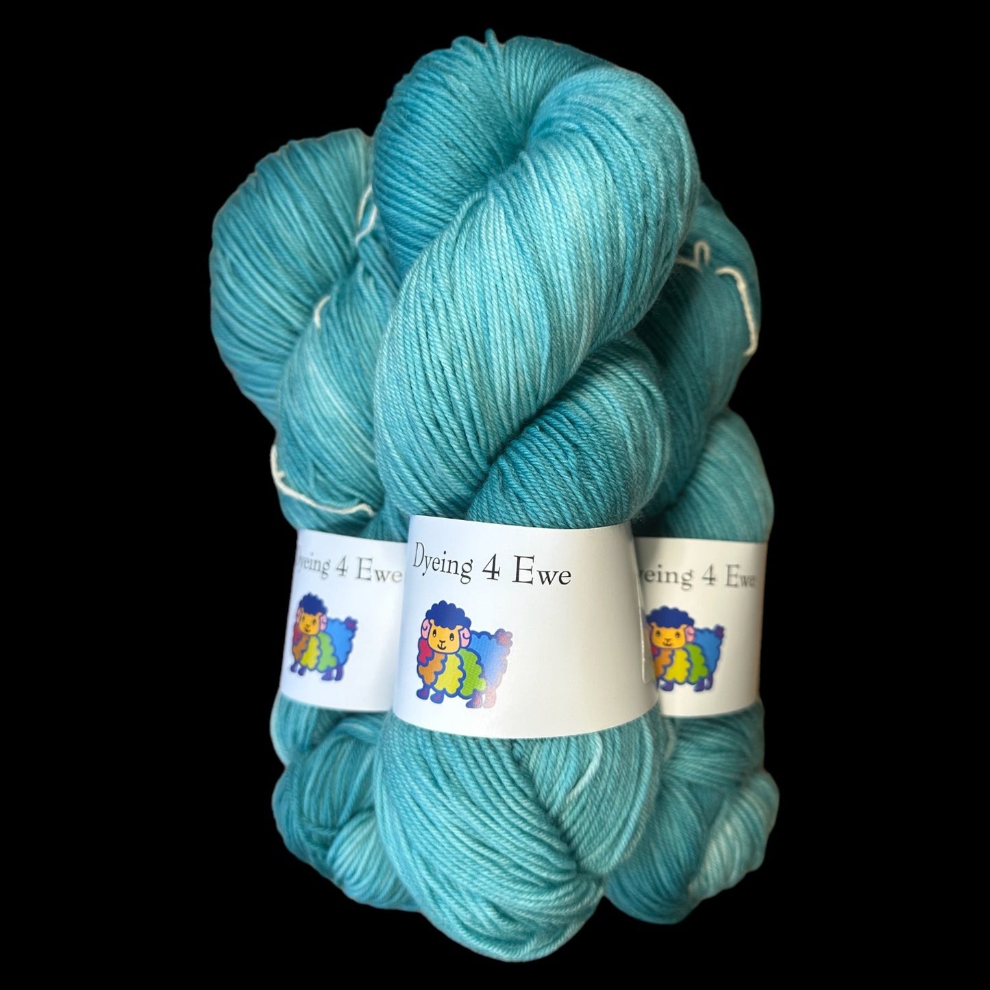 Sea Green Hand Dyed Sock yarn