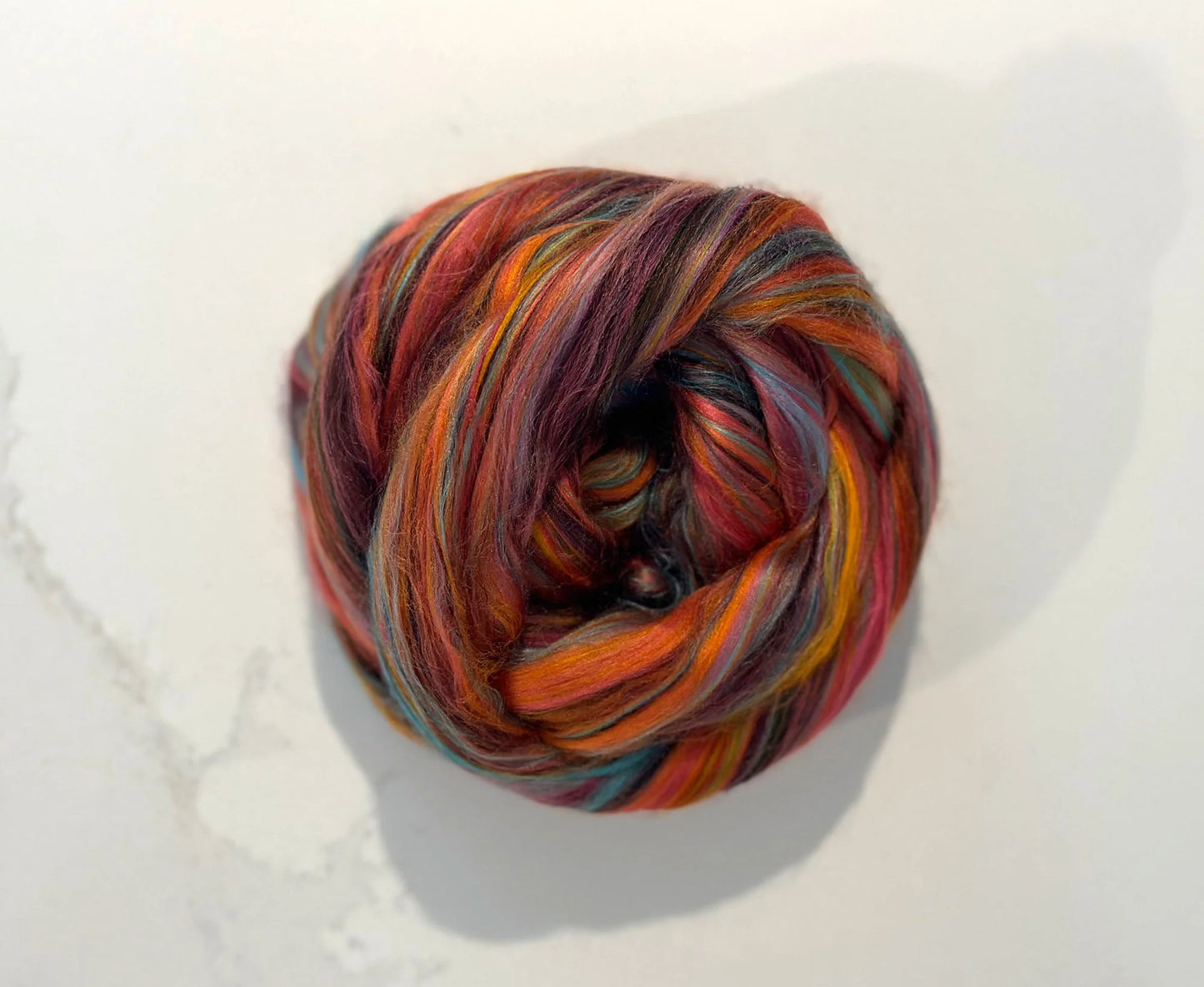 Day of the Dead roving 100 grams (Bamboo, merino)