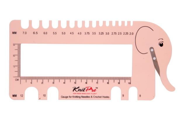 KnitPro Needle & Crochet View Sizer with Yarn Cutter