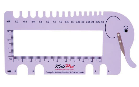 KnitPro Needle & Crochet View Sizer with Yarn Cutter