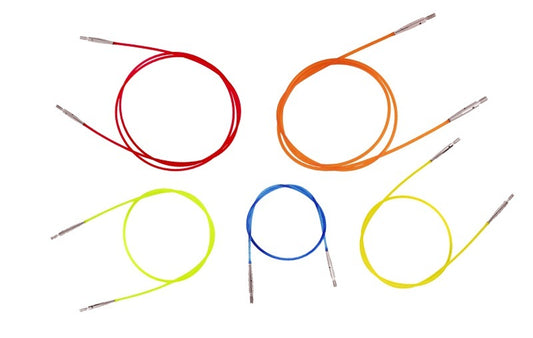 Coloured cables for Knitpro needles