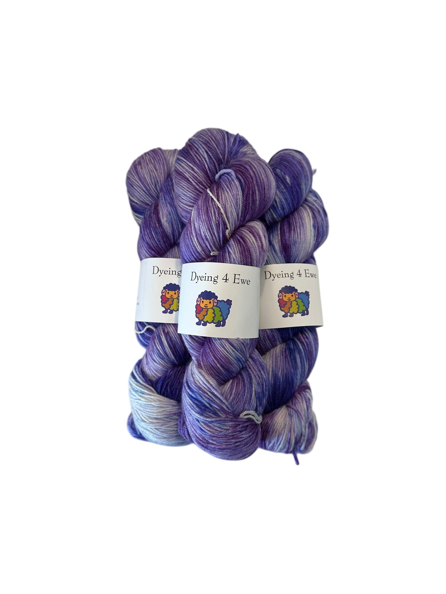 Purple Rain Hand Dyed Sock yarn