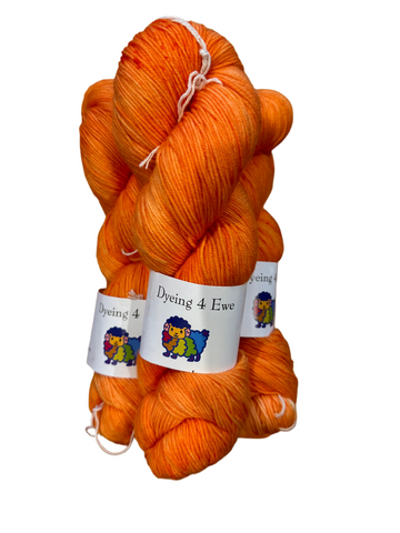 Orangeade Hand Dyed Sock yarn