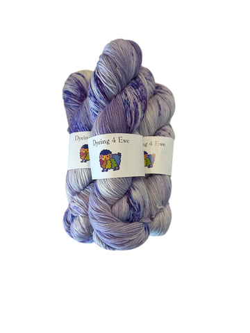 Light Purple Rain Hand Dyed Sock yarn