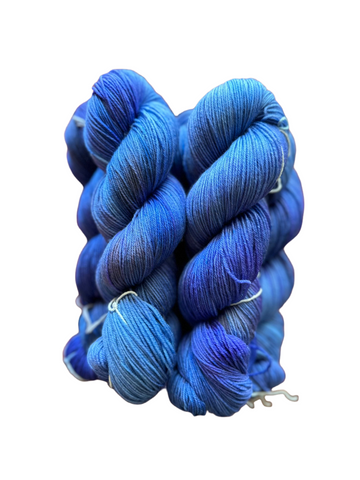 Blue Lady Orchid Hand Dyed Sock yarn