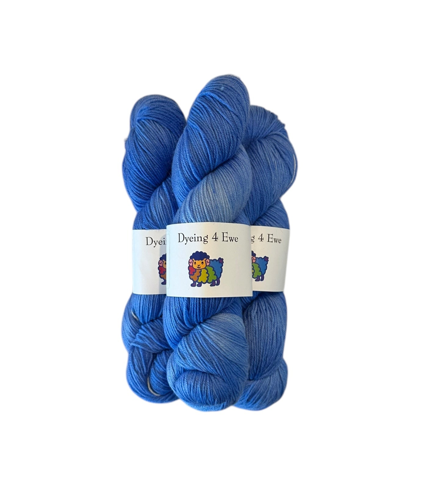 Egyptian Blue Hand Dyed Sock yarn