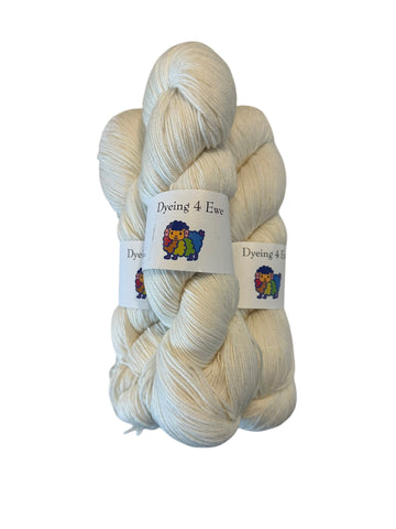 Ecru Hand Dyed Sock yarn