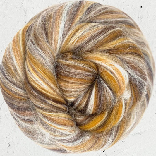 Lynx roving 100 grams (Merino/silk)