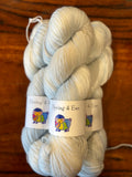 Ice Blue Hand Dyed Sock yarn