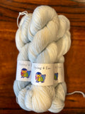 Ice Blue Hand Dyed Sock yarn