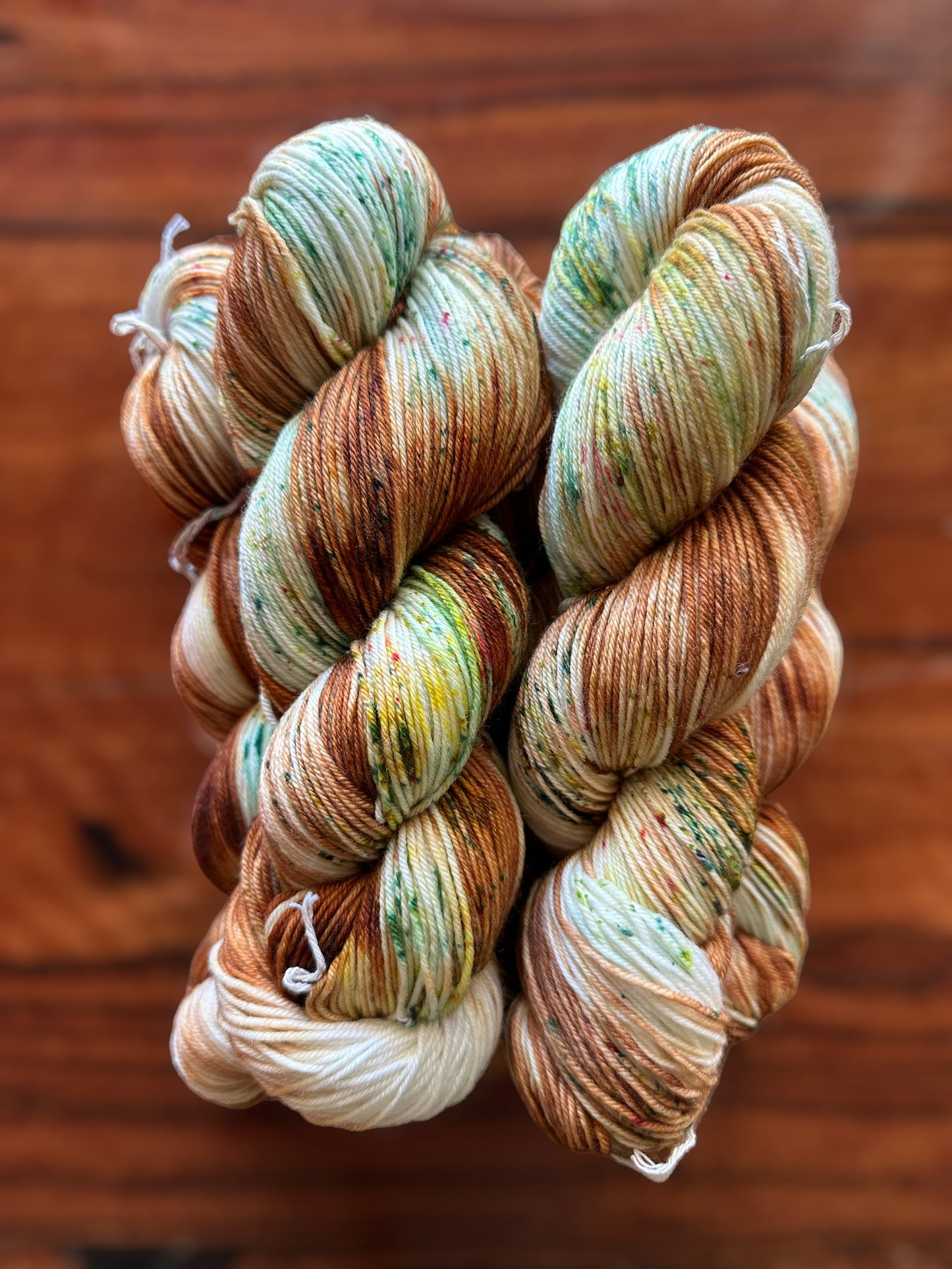 Gingerbread Hand Dyed Sock yarn