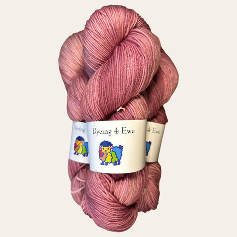 Dusty Pink Hand Dyed Sock yarn