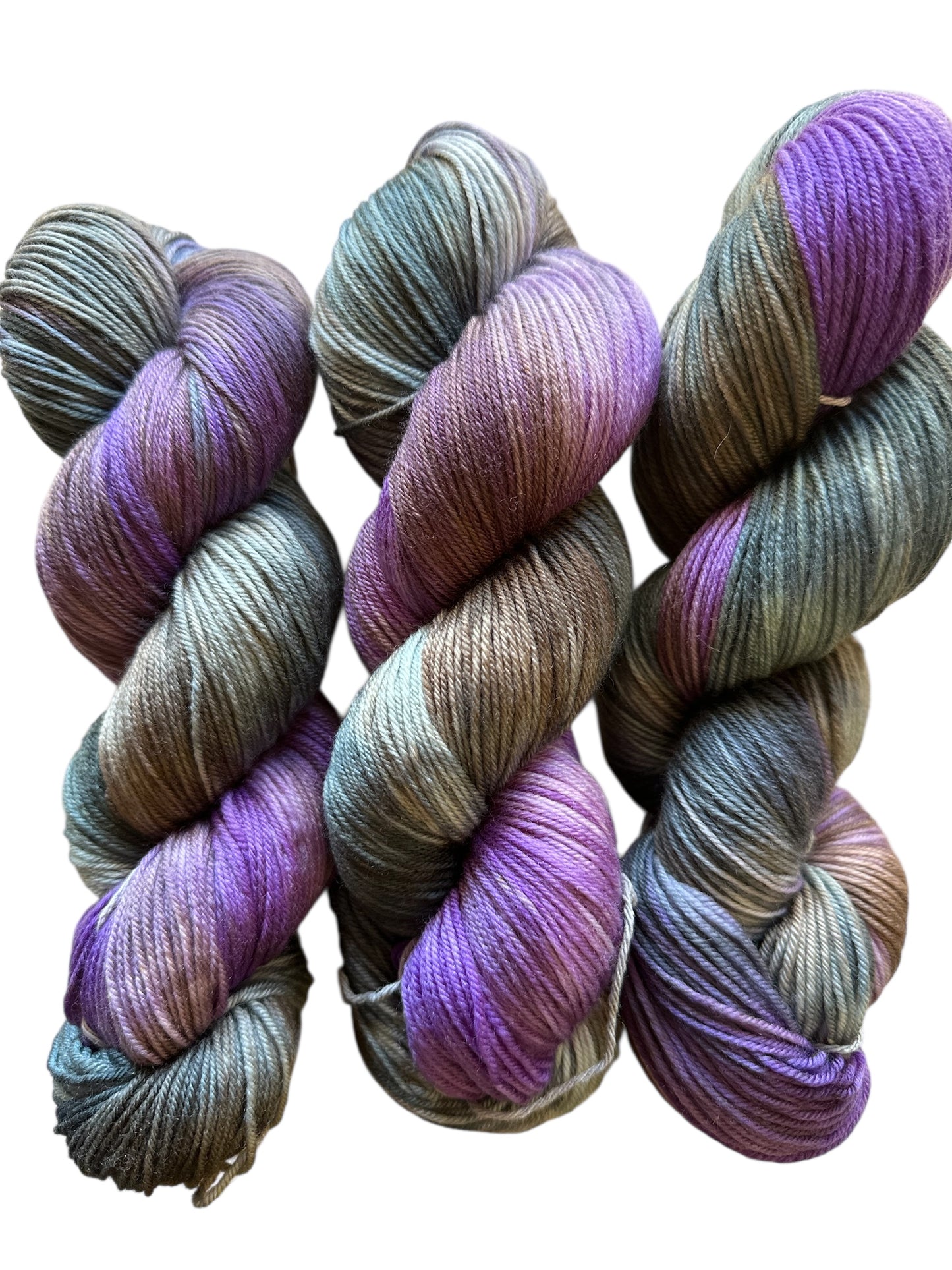 Wisteria Mist Hand Dyed Sock yarn