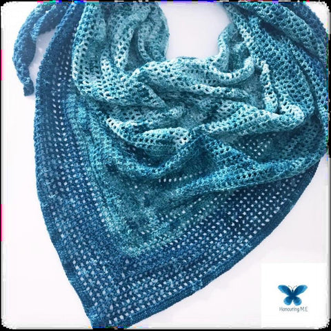 Winter green shawl (crochet pattern)