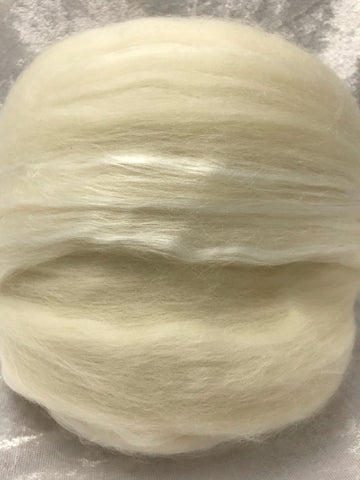 Merino silk roving undyed