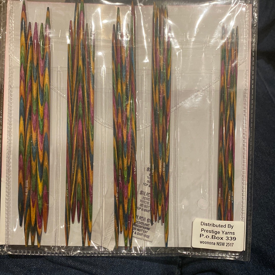 Knit Pro Symfonie Wood Double pointed (15cm) Sock Needle Set DPN